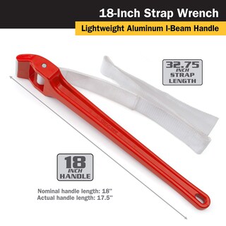 Foto 2 | Llave De Correa Titan 21316, 45 Cm, Tubo De 20 Cm, Tubo De 13 Cm - Venta Internacional.