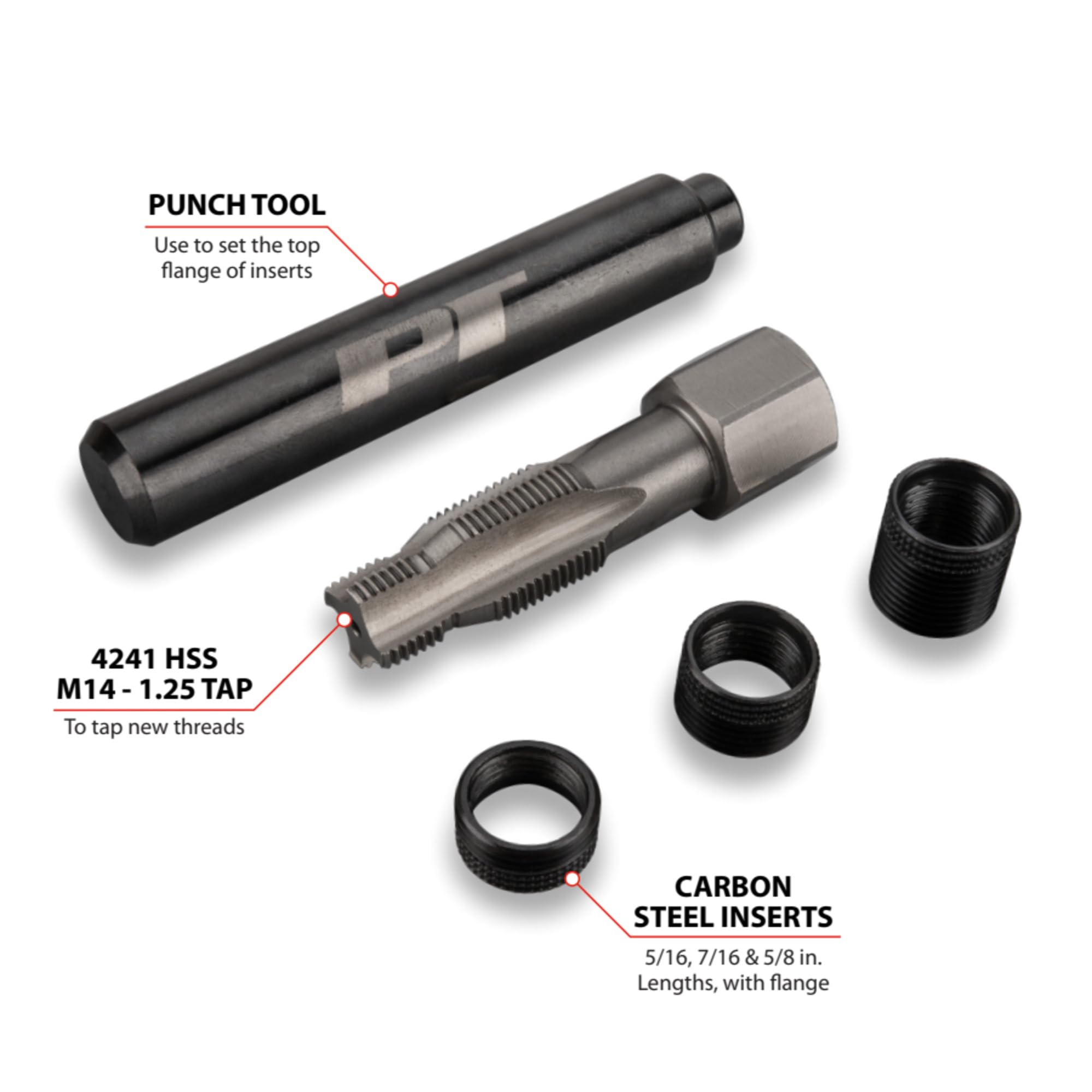 Foto 3 pulgar | Kit De Reparación De Bujías Performance Tool W86910 M14-1.25 - Venta Internacional.
