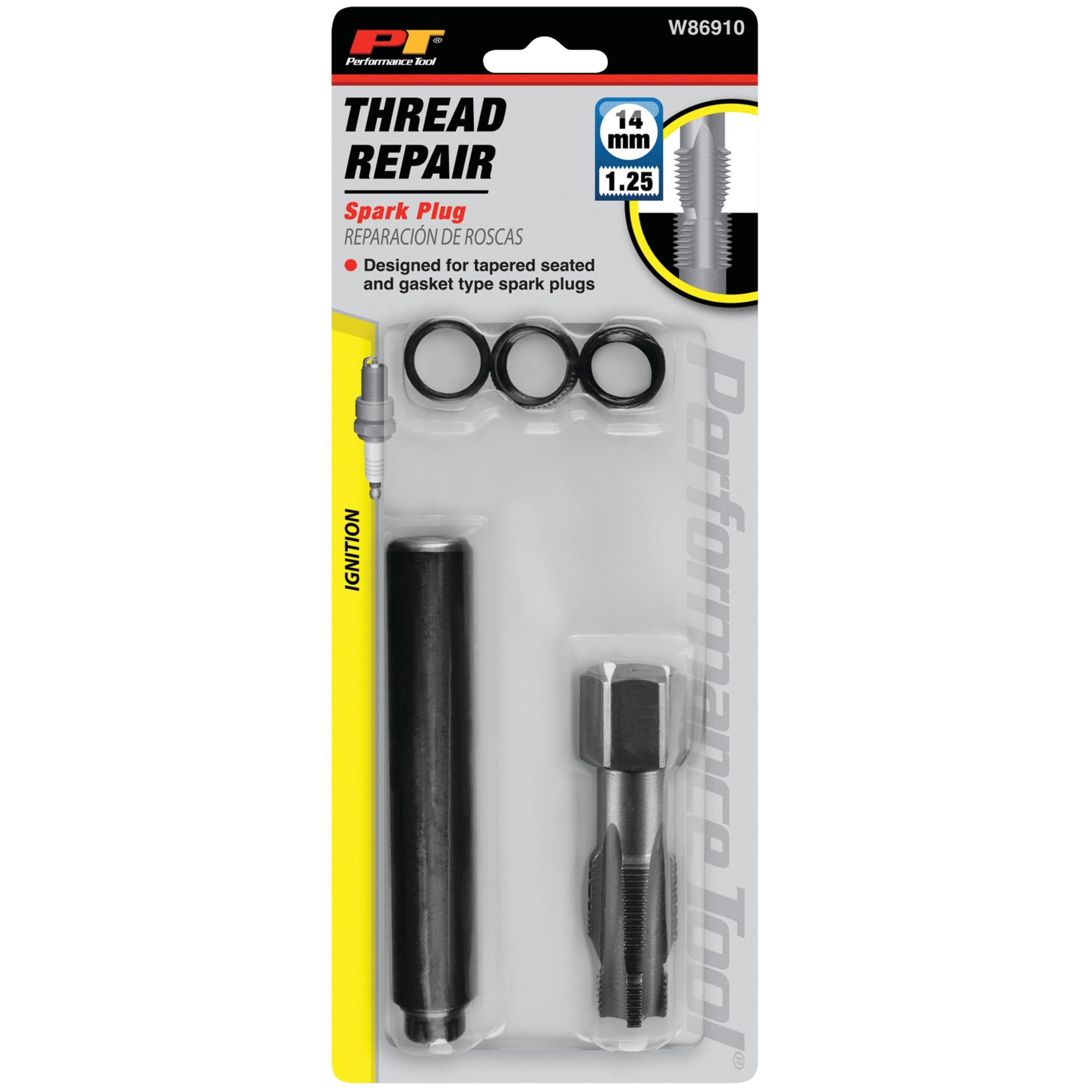 Foto 8 pulgar | Kit De Reparación De Bujías Performance Tool W86910 M14-1.25 - Venta Internacional.