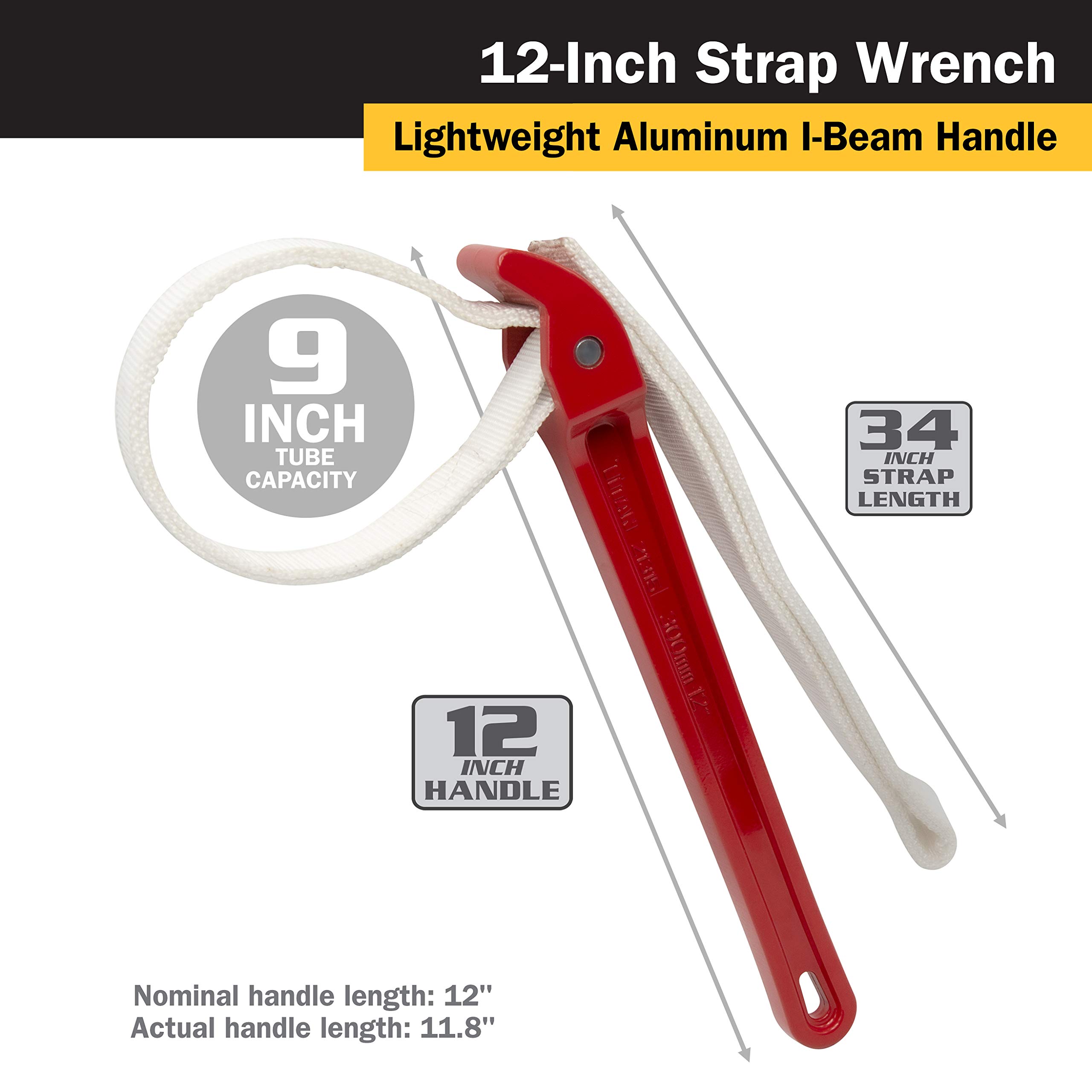 Foto 2 | Llave De Correa Titan 21315 De 30 Cm, Mango De 2,7 Cm, Correa - Venta Internacional.