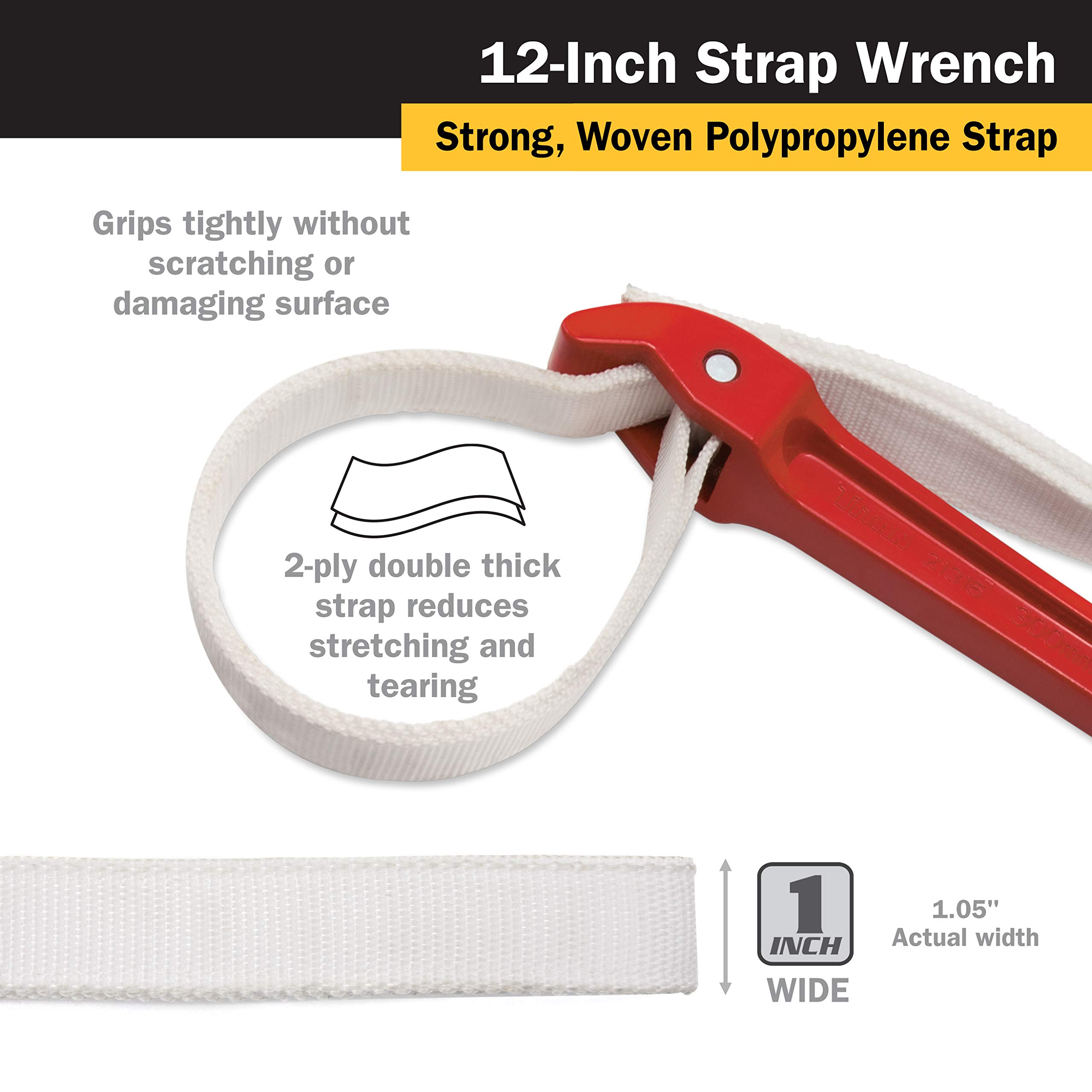 Foto 3 | Llave De Correa Titan 21315 De 30 Cm, Mango De 2,7 Cm, Correa - Venta Internacional.