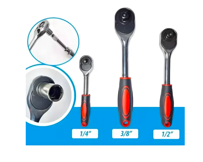 Foto 4 pulgar | Juego De Trinquetes Xtellar Matracas De 1/2  3/8 Y 1/4 Llaves