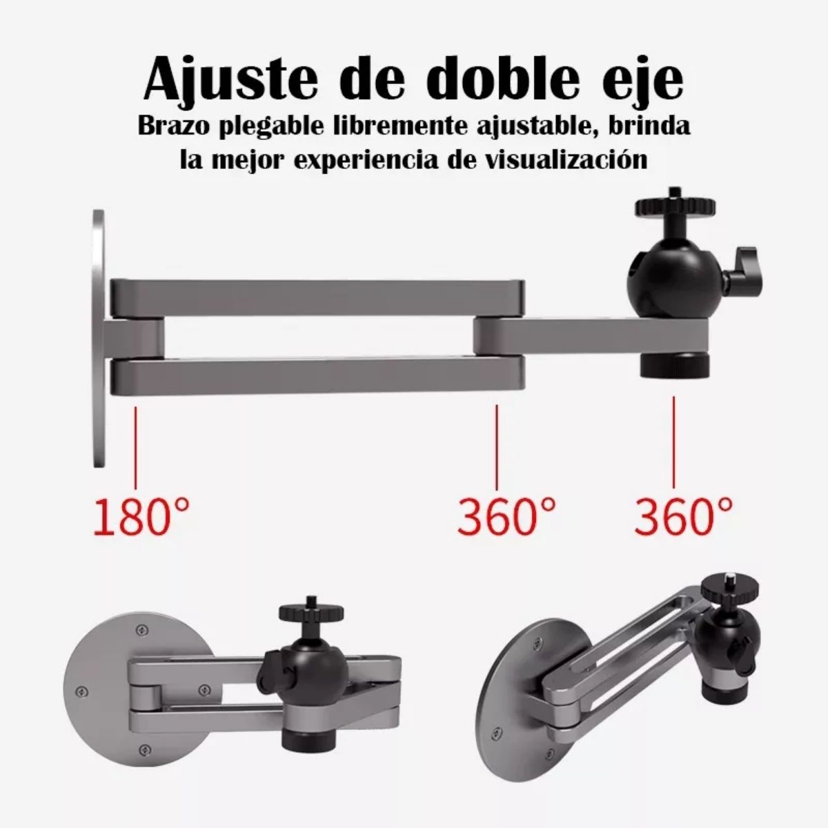 Foto 5 pulgar | Soporte para Proyector de Pared Mebix TRD Ajustable a 360°