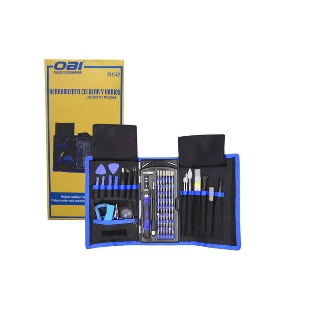 Kit Desarmador Herramienta 81 en 1 Obi