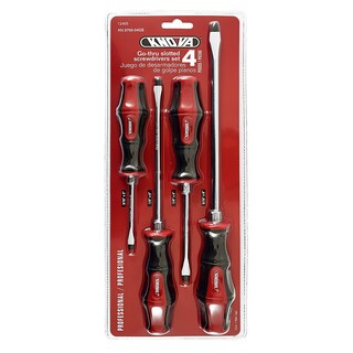 Foto 1 | Desarmadores de Golpe KNOVA KN 9700-04GS color Rojo Punta Plana 4 Piezas
