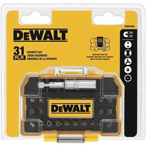 Destornilladores DeWalt DWAX200 Seguridad 31 Piezas