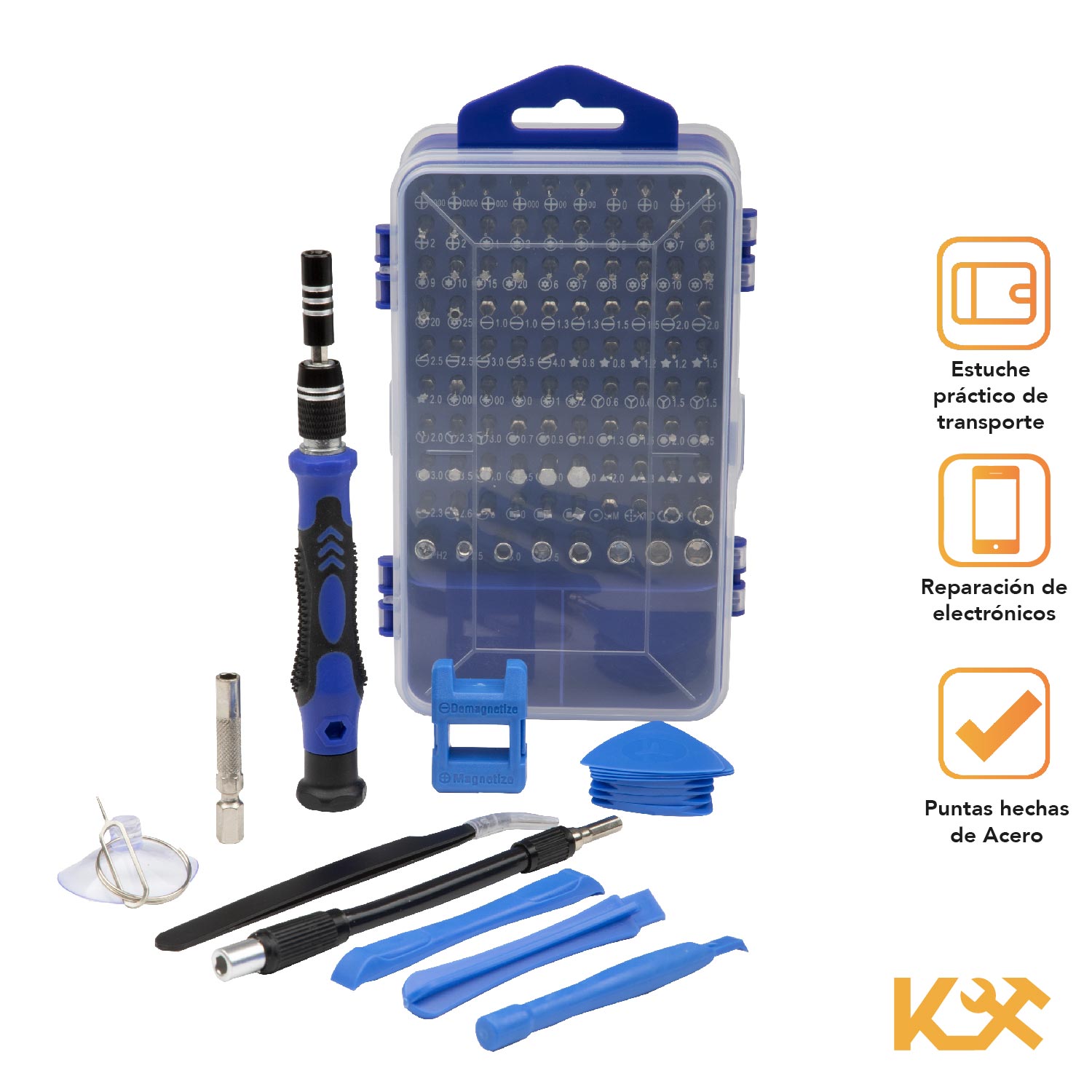Foto 2 | Caja de Desarmadores Kingsman 117 Piezas