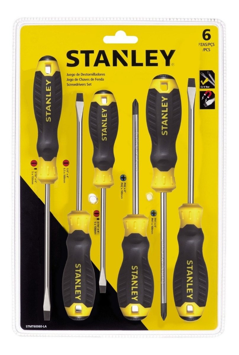 Desarmadores Stanley 6 Piezas