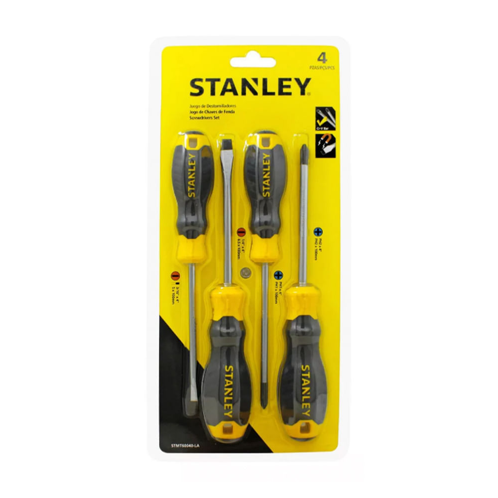 Foto 2 pulgar | Desarmadores Stanley STMT60040-LA color Amarillo 4 Piezas