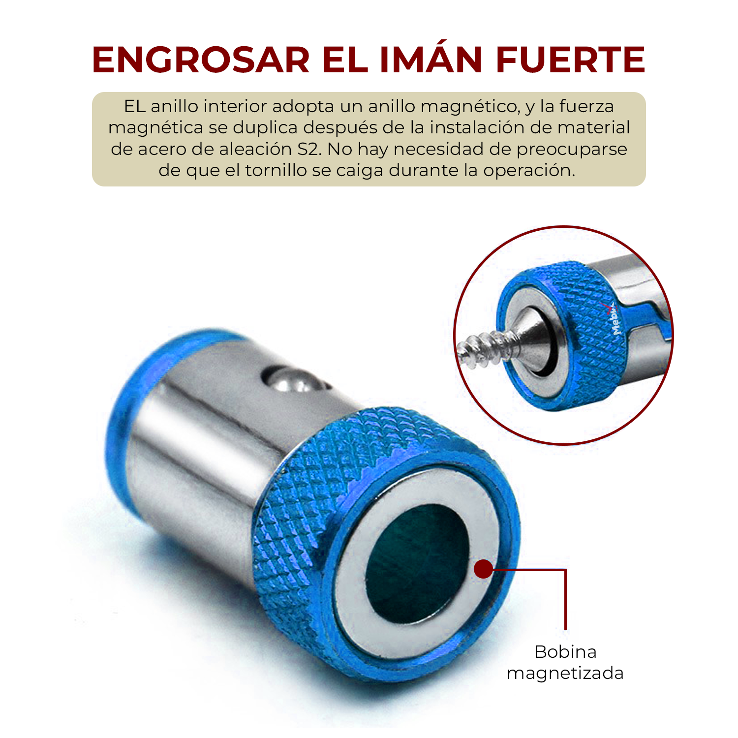 Foto 3 | Destornillador Anillo Magnético Universal Anti-corrosión