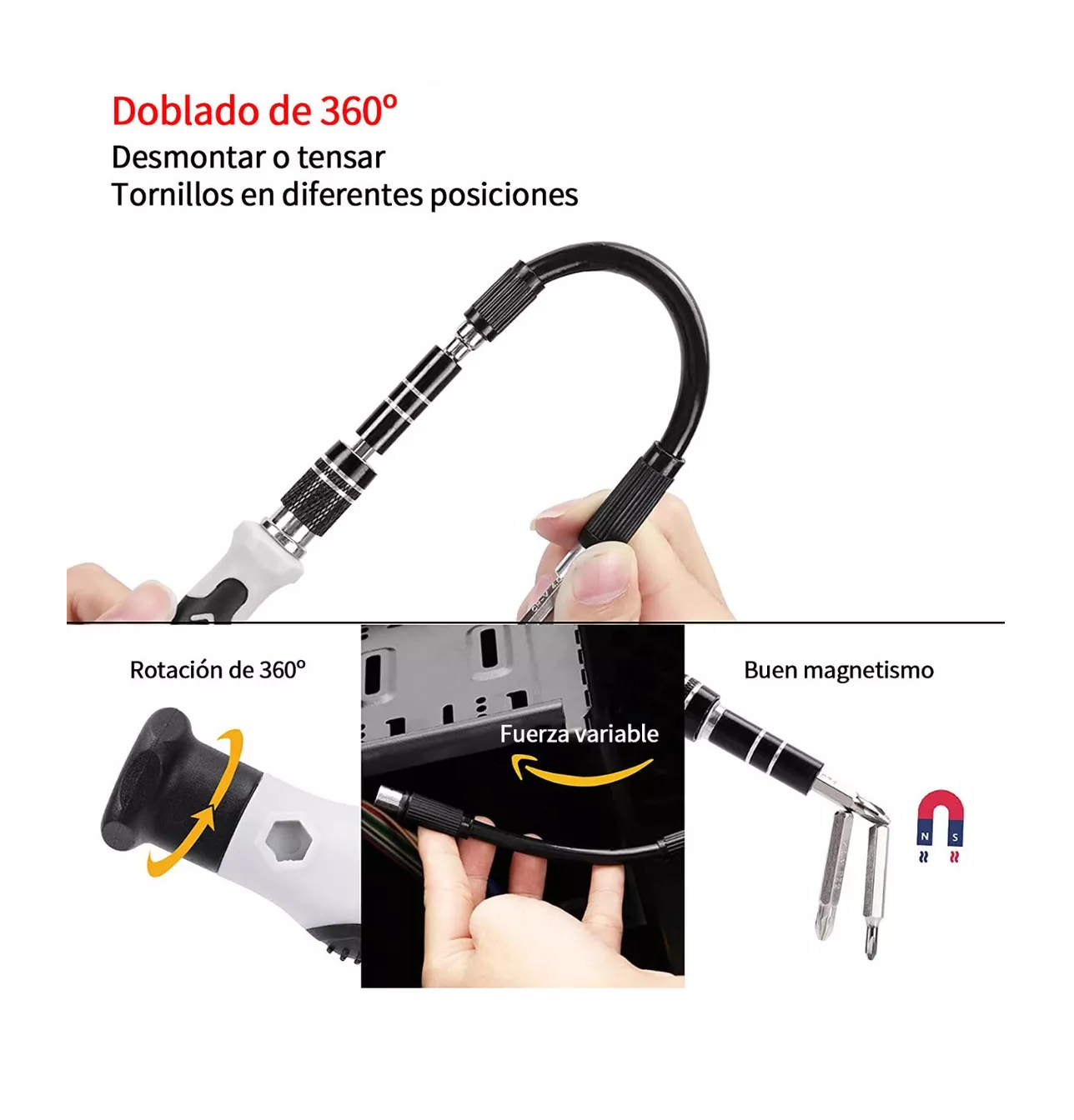 Foto 5 pulgar | Desarmadores y Herramientas de Precisión Belug color Negro 115 Piezas