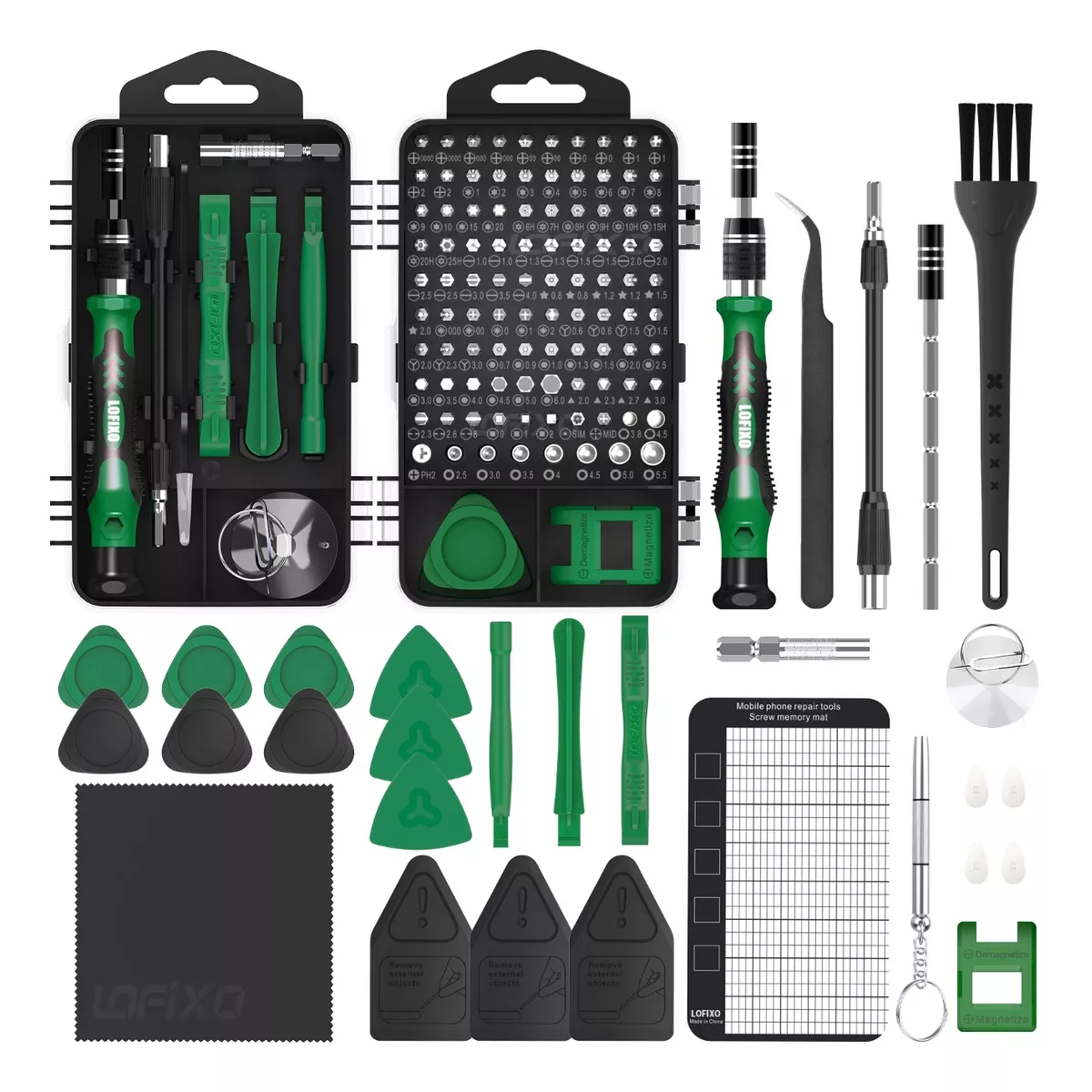 Kit Desarmador de Estrella Torx Triwing Gamer para Celulares  Eo Safe Importsesi-11472 Verde