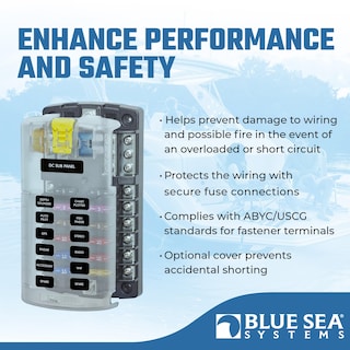 Foto 2 | Bloque De Fusibles Blue Sea Systems 5026 St Blade 12 Circuitos - Venta Internacional.