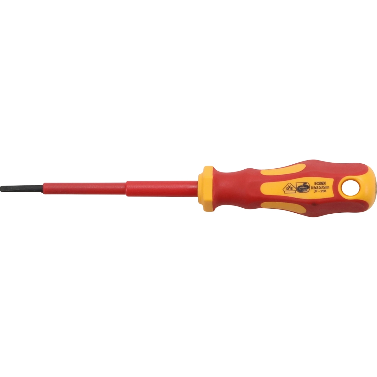 Desarmador Asilado Vde Plano 3 Mm| Largo 75 Mm | Bgs 4925