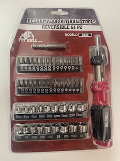 Foto 2 | Desarmador Pit Bull Tools Reversible 61 Piezas