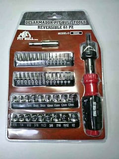 Foto 3 | Desarmador Pit Bull Tools Reversible 61 Piezas
