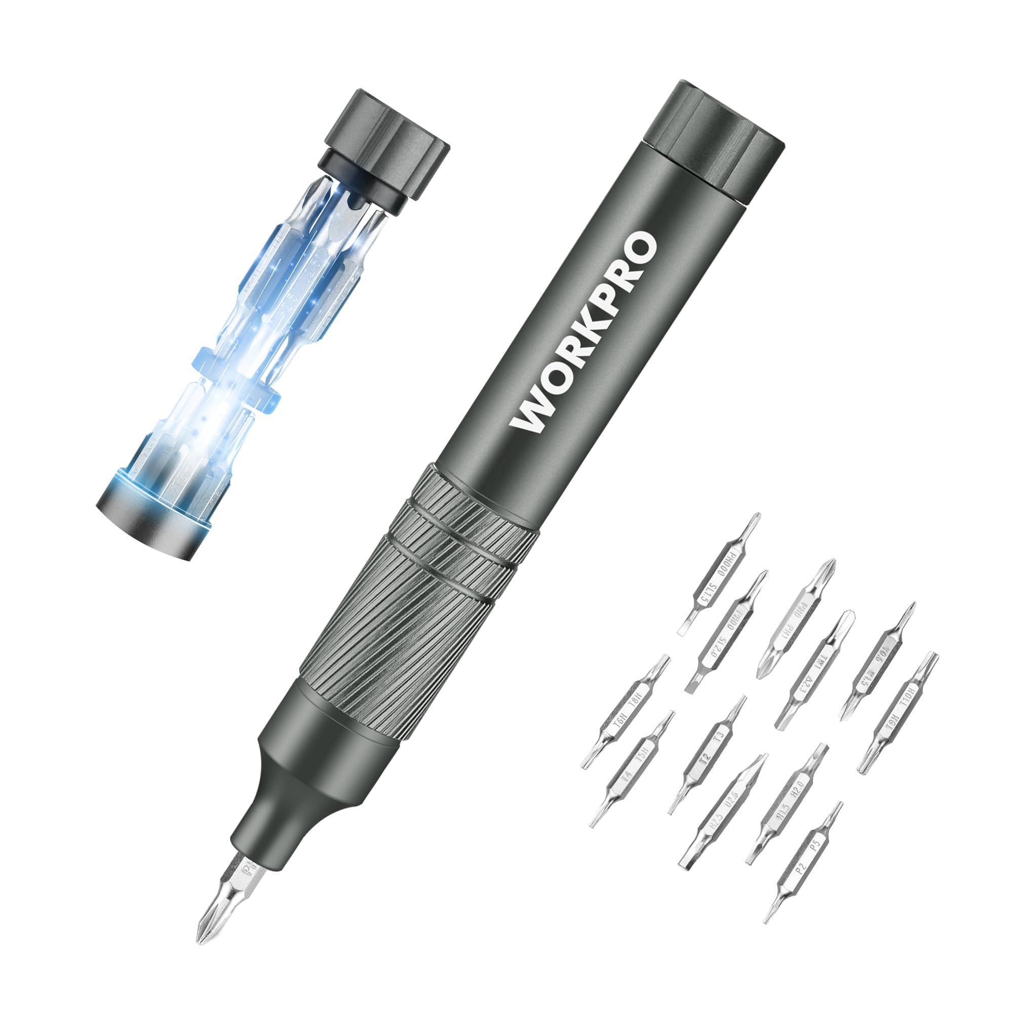 Foto 2 pulgar | Juego De Destornilladores De Precisión Workpro 24 En 1 Con Puntas De Acero S2 - Venta Internacional.