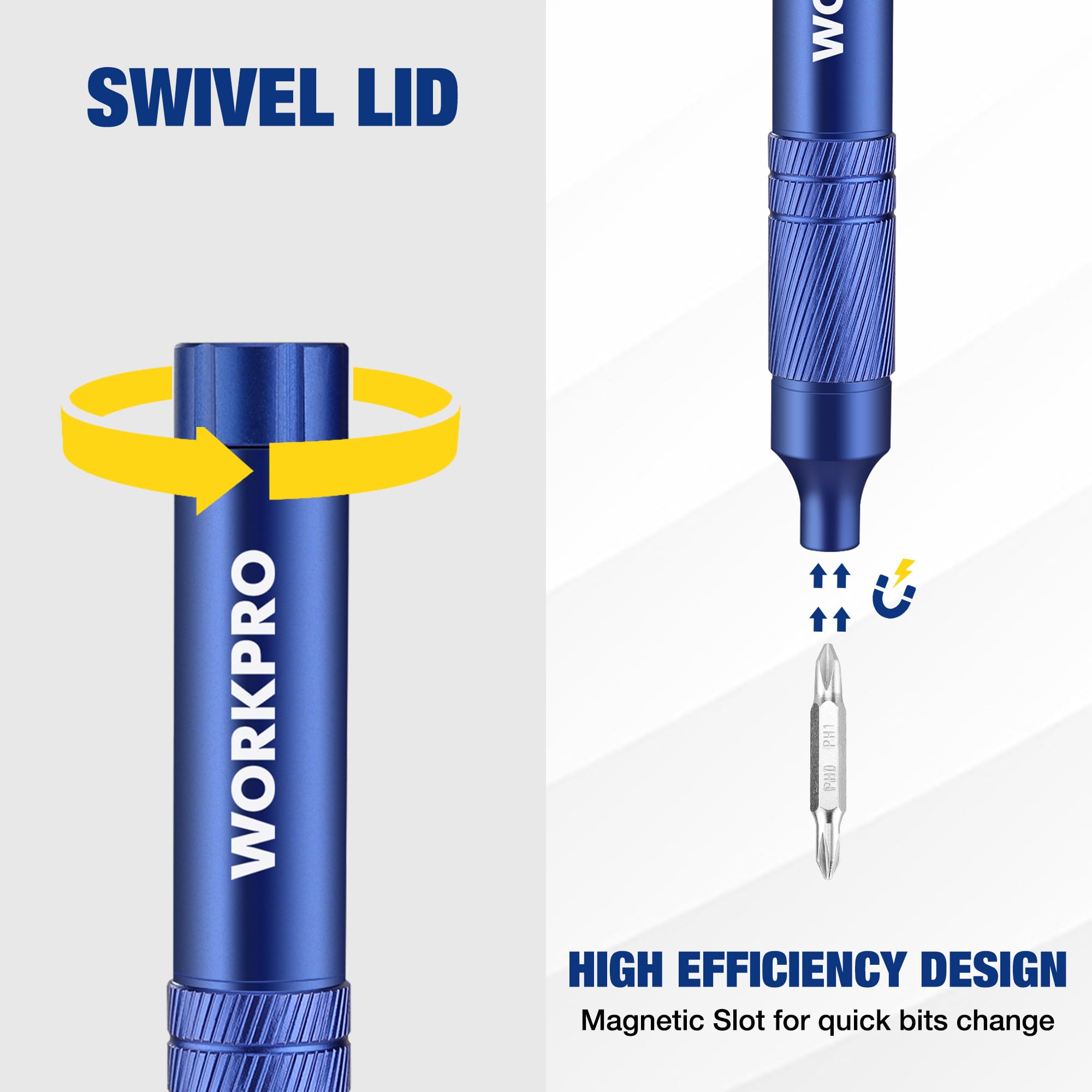 Foto 4 pulgar | Juego De Destornilladores De Precisión Workpro 24 En 1 Con Puntas De Acero S2 - Venta Internacional.
