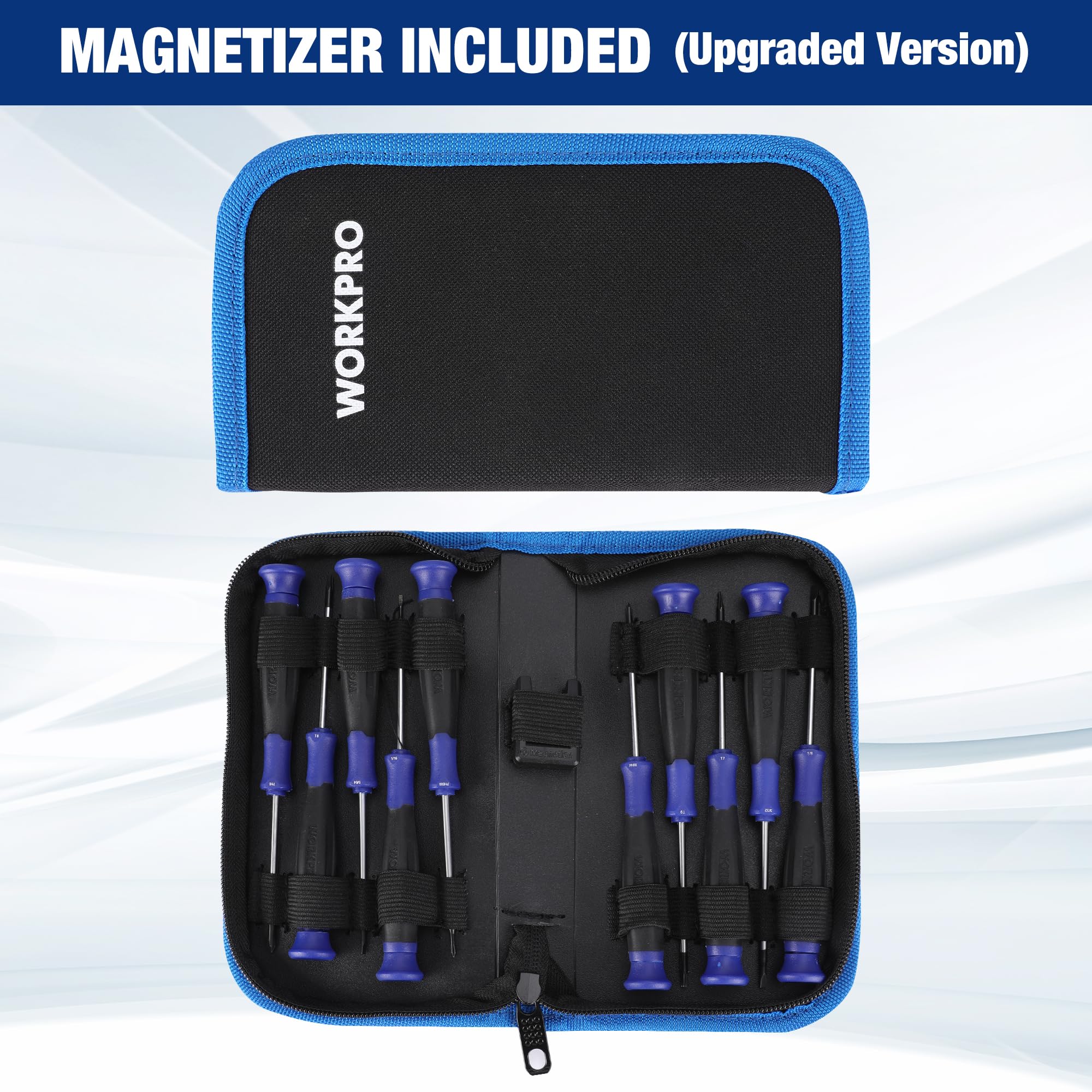 Foto 7 pulgar | Juego De Destornilladores De Precisión Workpro De 10 Piezas Con Funda - Venta Internacional.