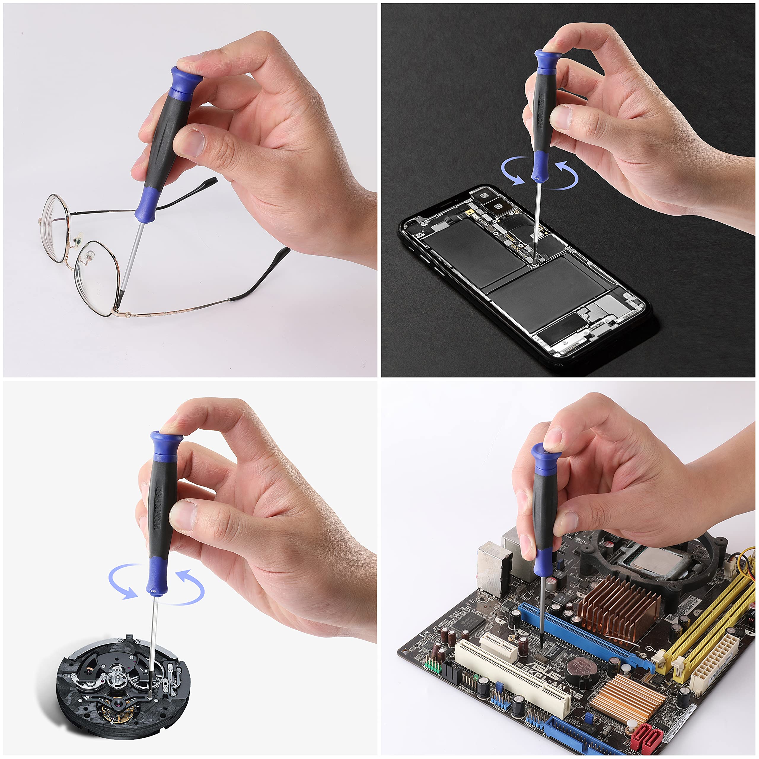Foto 8 pulgar | Juego De Destornilladores De Precisión Workpro De 10 Piezas Con Funda - Venta Internacional.