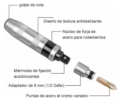 Foto 3 | Juego De Destornilladores De Impacto Xtellar Multiusos 13 Pzs