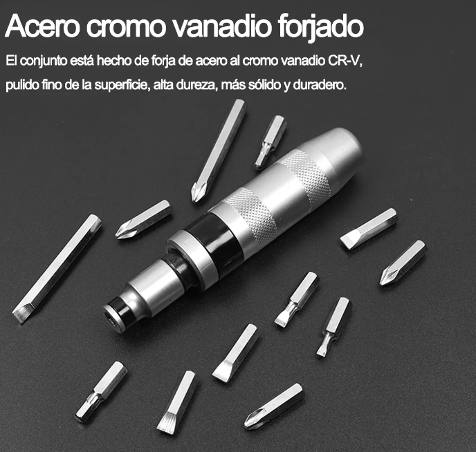 Foto 6 pulgar | Juego De Destornilladores De Impacto Xtellar  Multiusos 13 Pzs