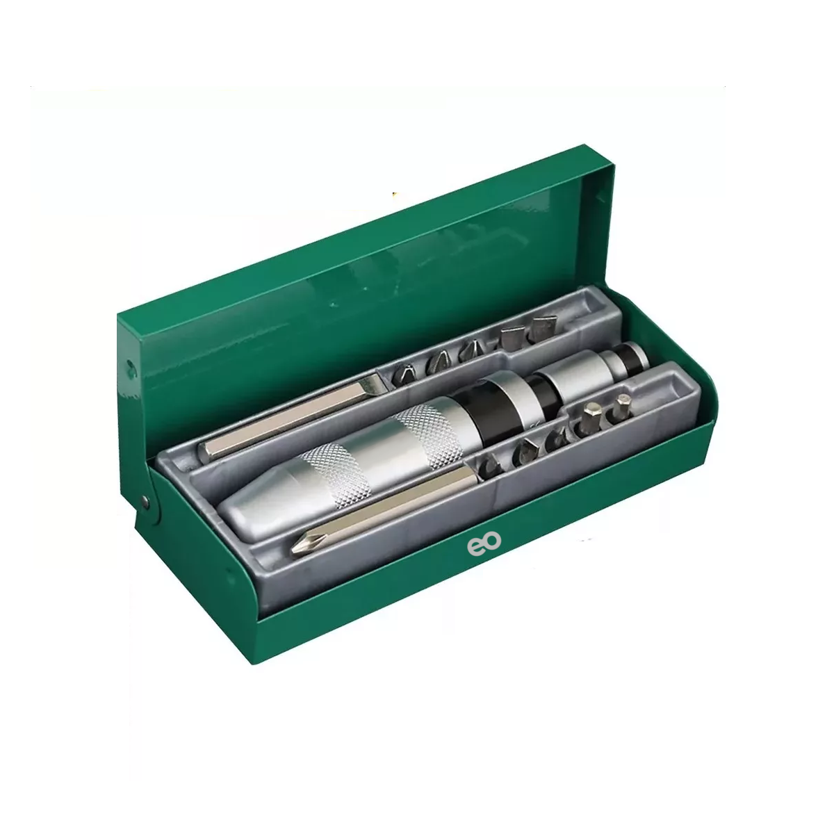 Juego De Destornilladores De Impacto 13 Piezas Eo Safe Imports Esi-8789-1 Plata