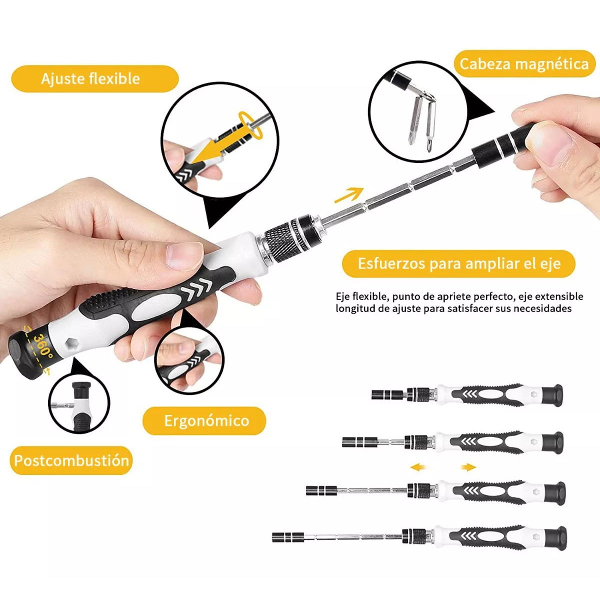 Foto 4 pulgar | Kit De Desarmadores Y Herramientas De Precisión 115 En 1 Belug