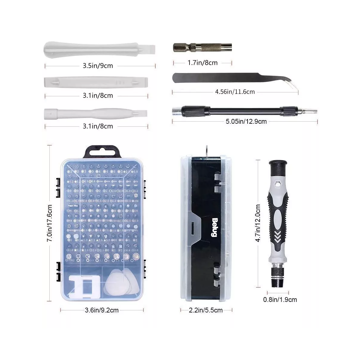 Foto 6 pulgar | Kit De Desarmadores Y Herramientas De Precisión 115 En 1 Belug