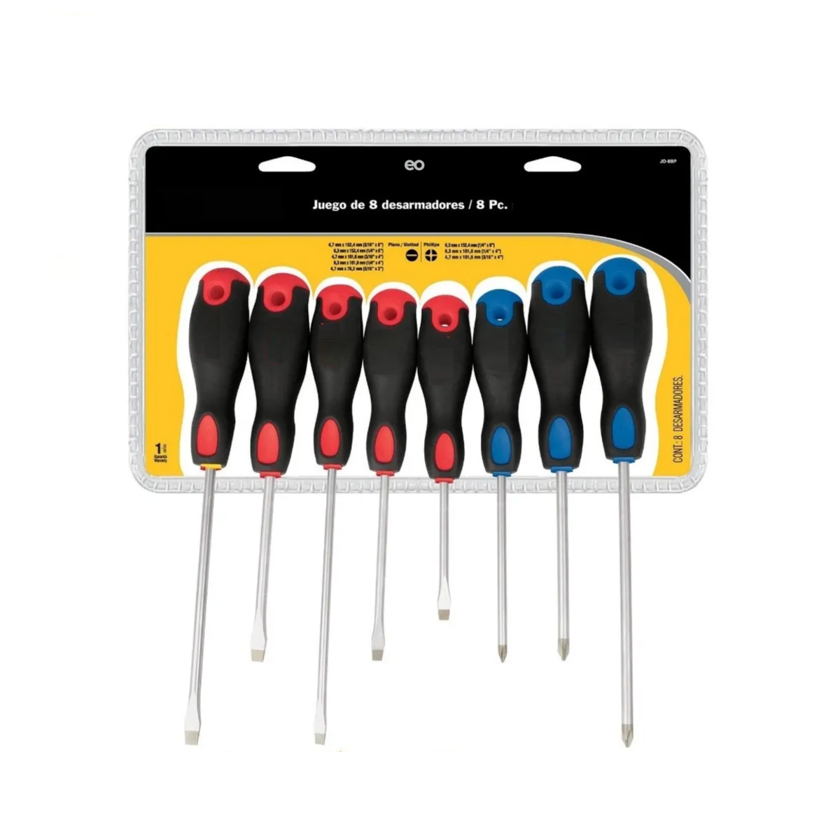 Foto 4 pulgar | Juego de Desarmadores 8 Piezas