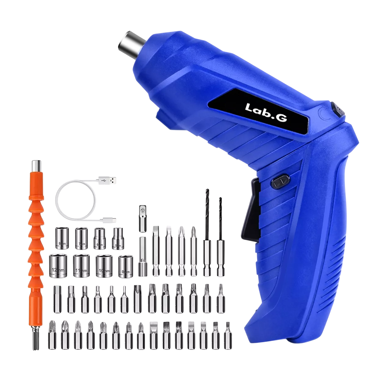 Foto 2 pulgar | Kit De Desarmador Eléctrico Inalámbrico De 3.6v, 46 Piezas Azul