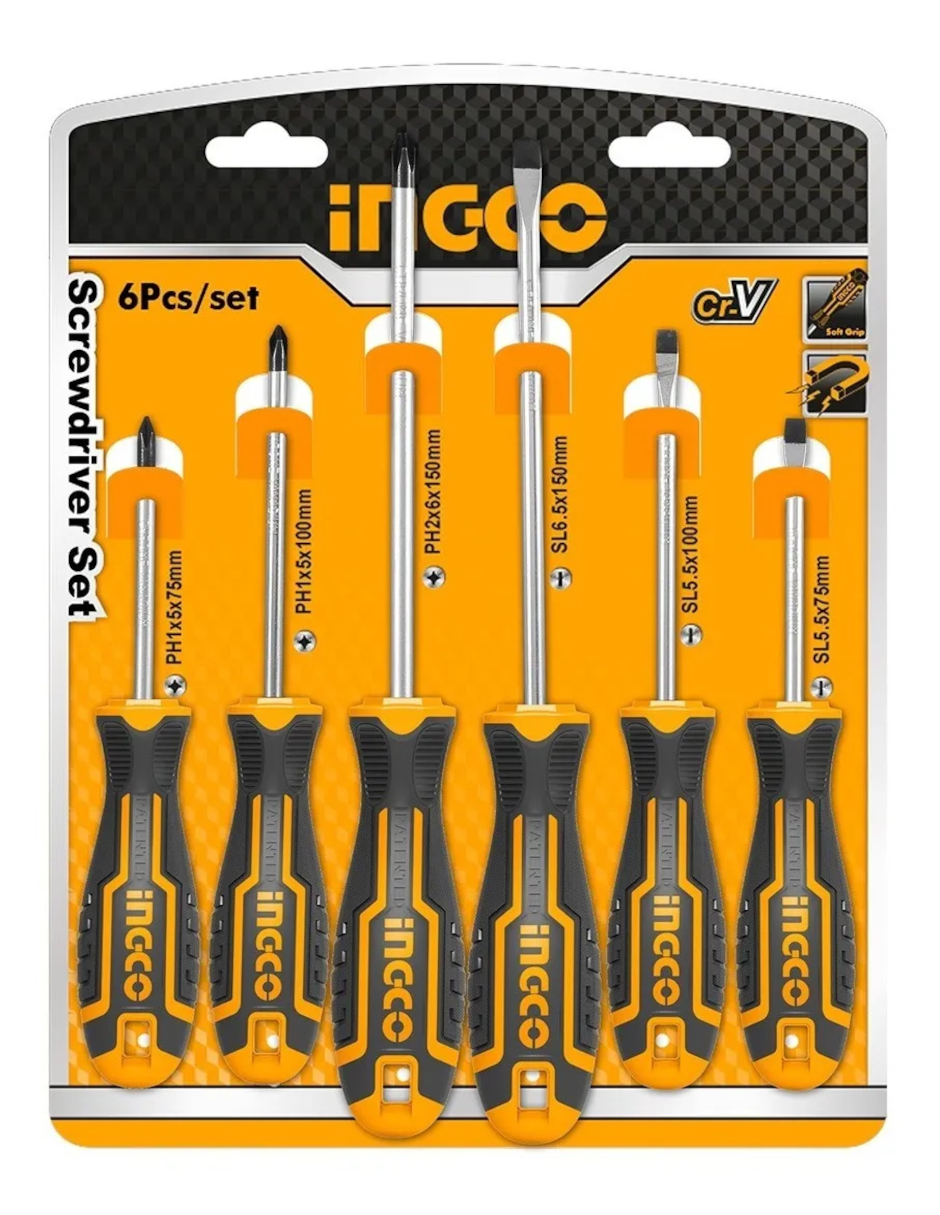 Foto 4 pulgar | Set De 6 Desarmadores Magnéticos + Termo Güish Gratis