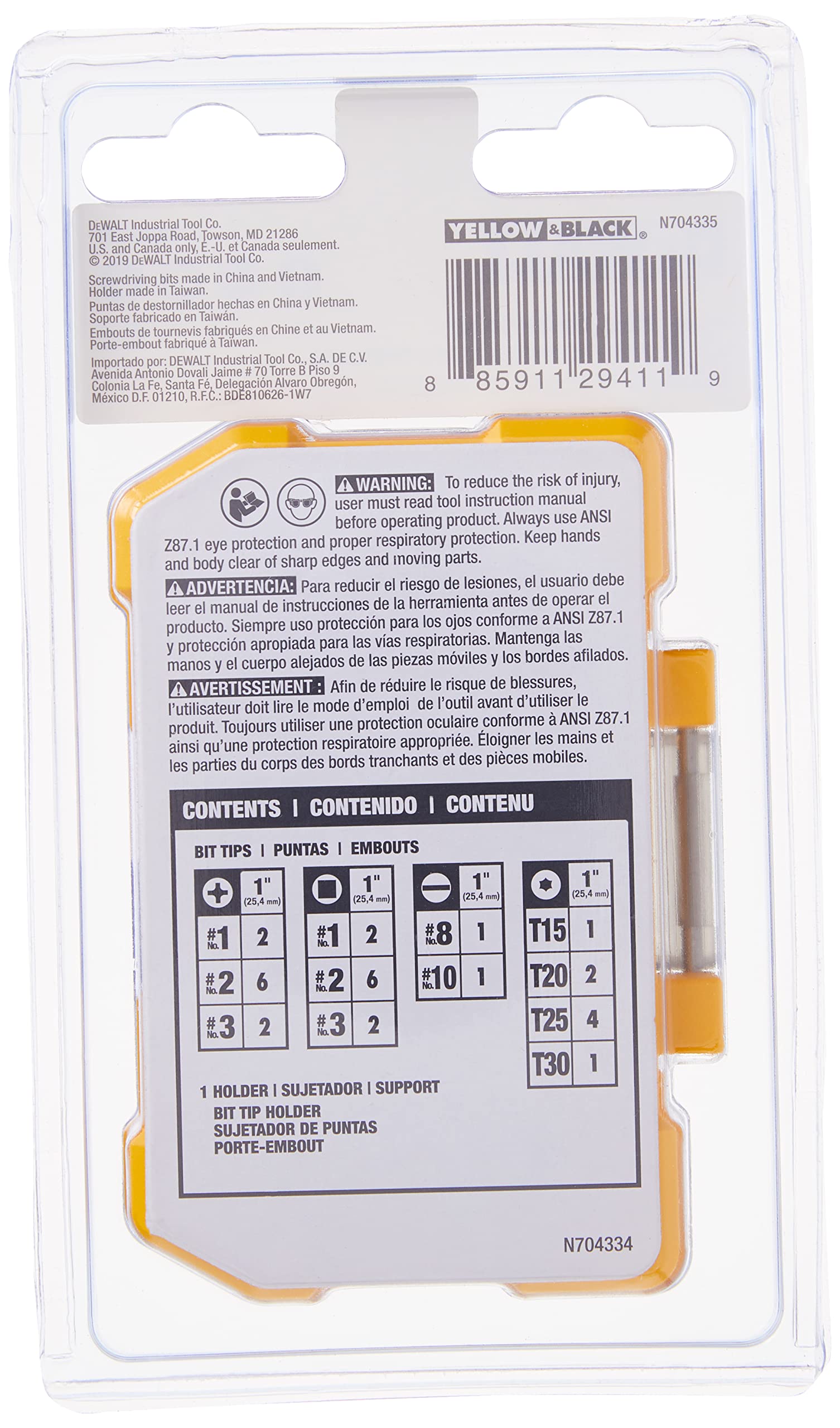 Foto 7 pulgar | Juego De Destornilladores Dewalt Dwax100, 31 Piezas Con Soporte Magnético - Venta Internacional.
