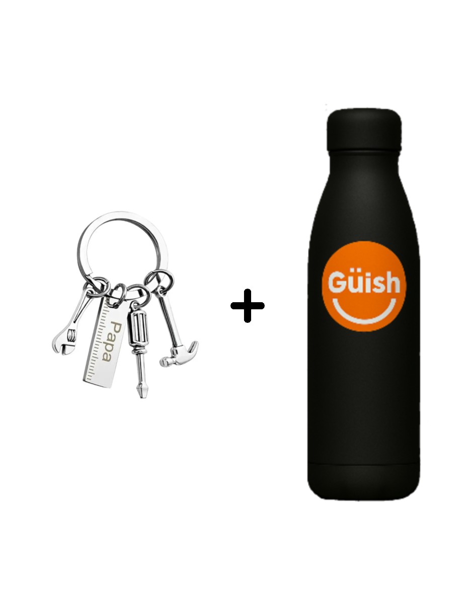 Foto 2 pulgar | Llavero Para El Día Del Padre + Gratis Termo Güish De Regalo