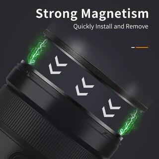 Foto 2 | Anillo Adaptador K&f Concept Magnetic System 55 Mm De Aluminio Negro - Venta Internacional.