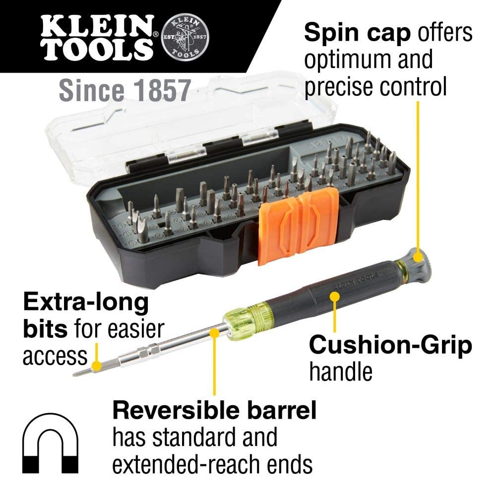 Foto 3 pulgar | Juego De Destornilladores De Precisión Klein Tools 32717 Con 39 Puntas - Venta Internacional.