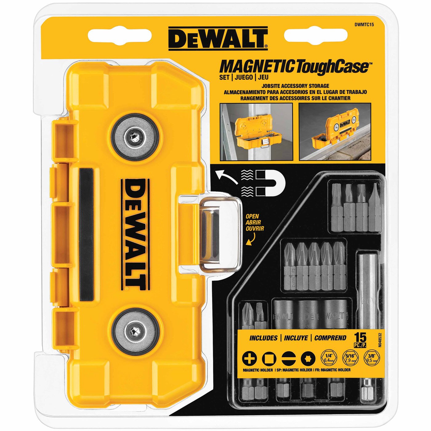 Foto 2 pulgar | Juego De Brocas Para Destornilladores De Impacto Dewalt Dwmtc15 Con Funda Magnética Rígida - Venta Internacional.