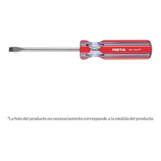 Foto 1 | Desarmador Plano Punta Fija 3/16 X 4'' Pretul Dr-3/16x4tp