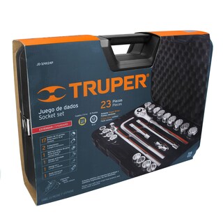 Foto 3 | Juego de Dados Truper Cuadro 3/4" 23 Piezas