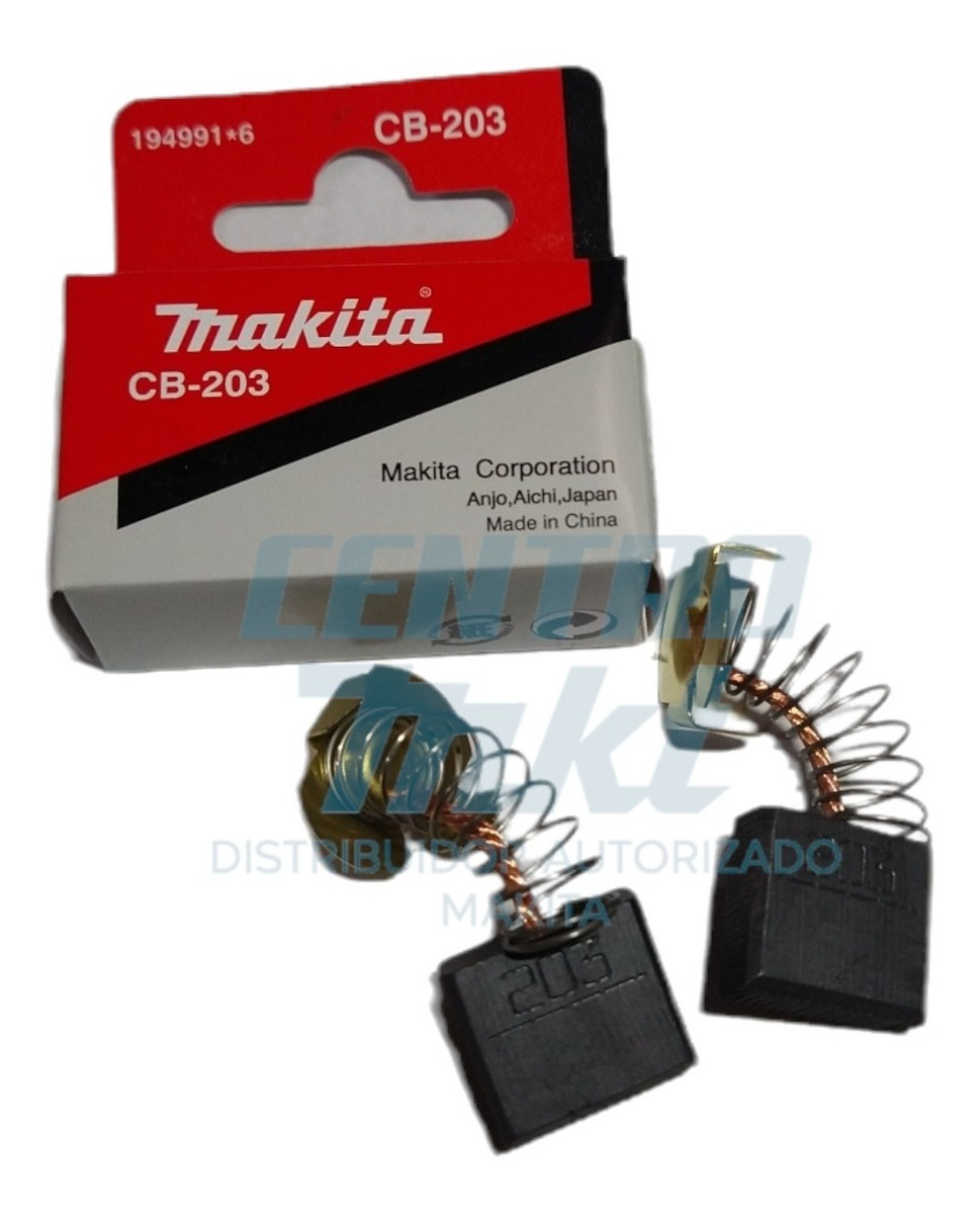 Juego De Carbones Cb-203  Makita Para Cortadora Metal 2414nb