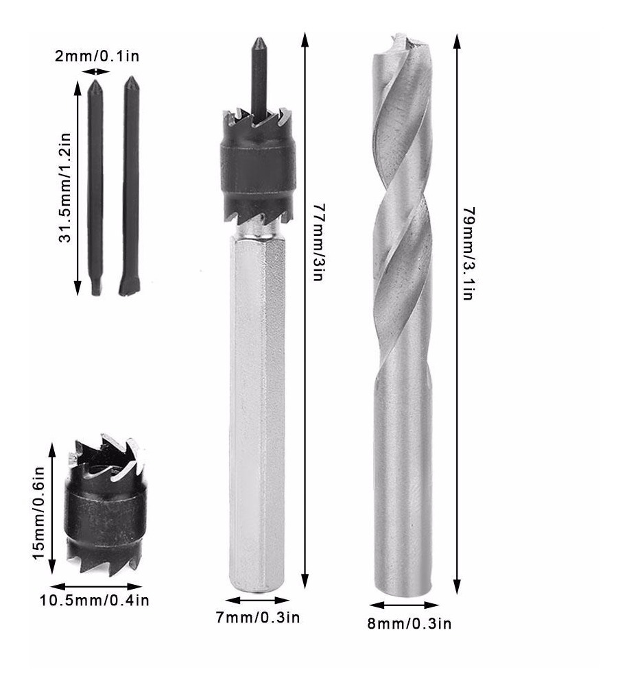 Foto 3 pulgar | Juego De 9 Brocas De Soldadura Por Puntos Para Soldadura De