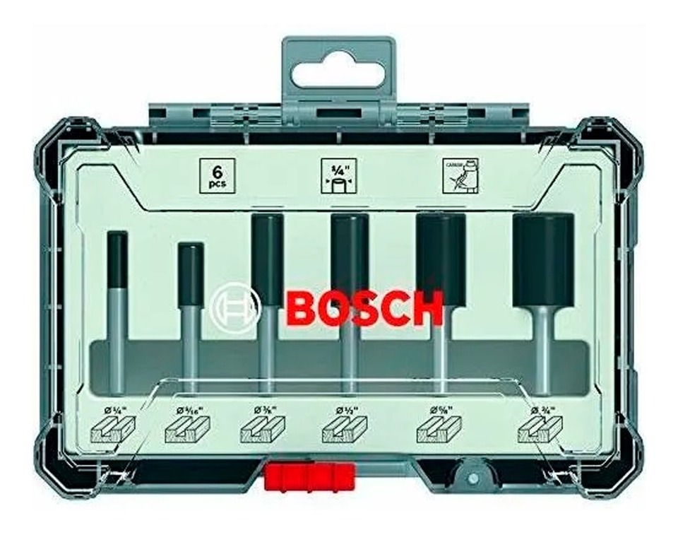 Juego Bosch Fresas  Brocas Rectas Para Router