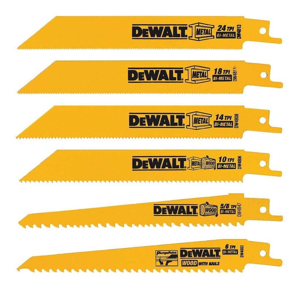 Foto 1 | Juego De 6 Seguetas De Sierra Sable Dw4856 Dewalt