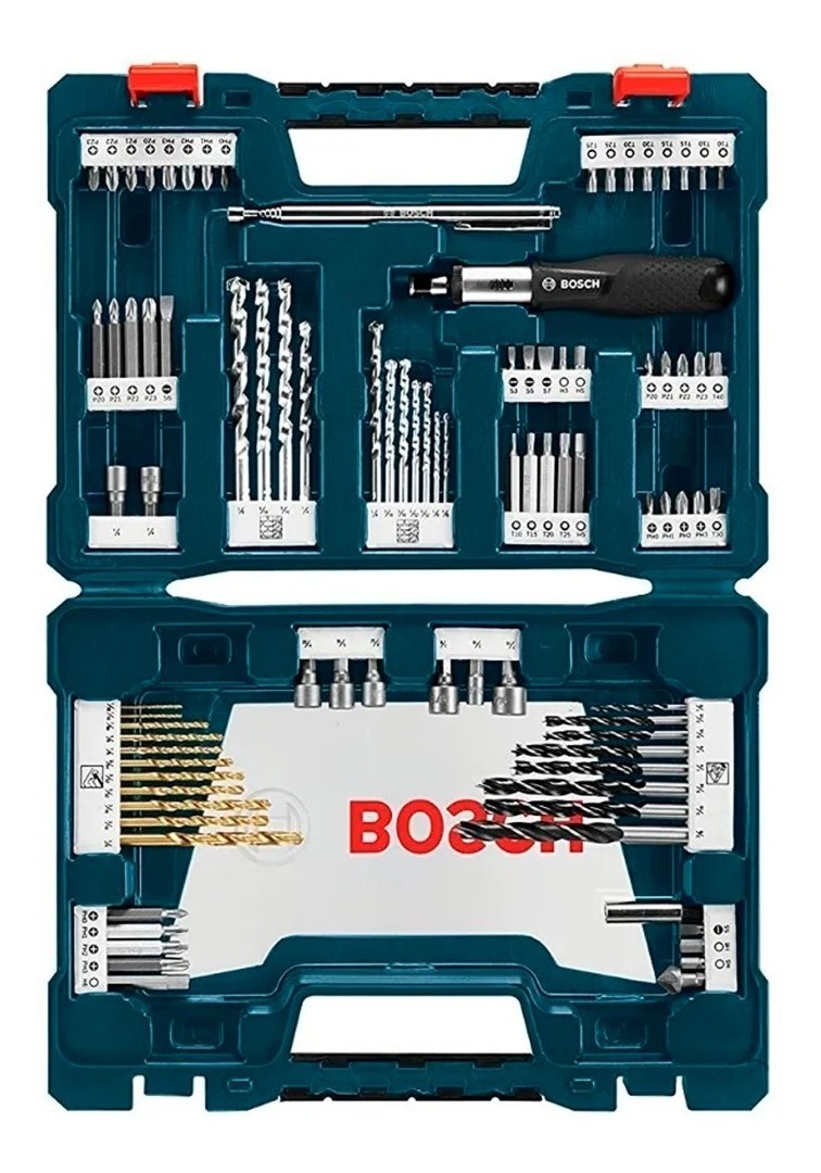 Juego Mixto Brocas Puntas De Atornillado 91 Piezas Bosch Ms4