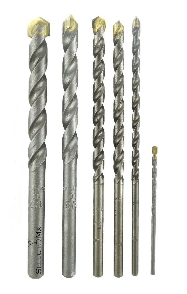 Juego De 6 Brocas P/ Concreto Zanco Recto Urrea  1/8 A 1/2''