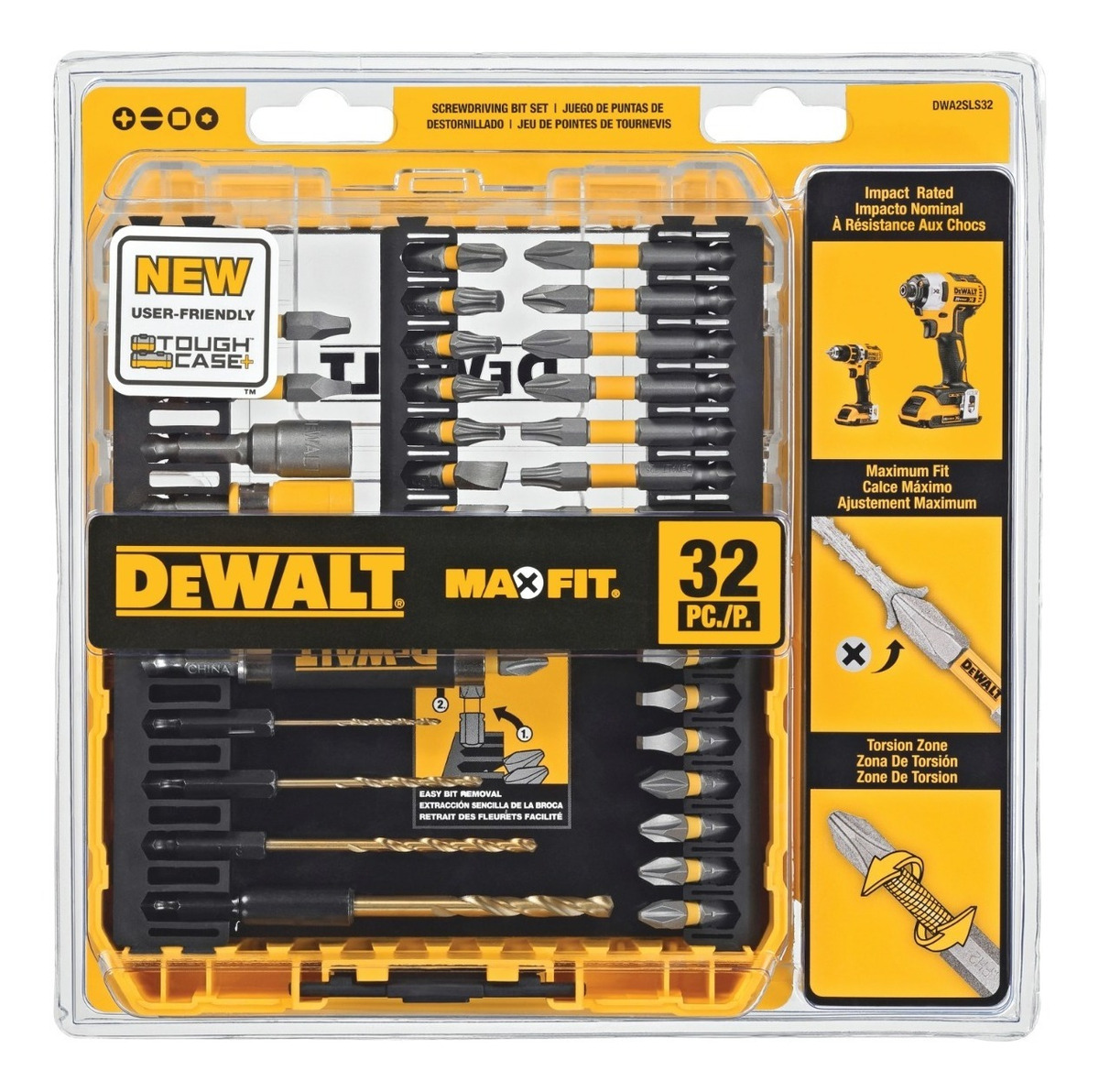 Foto 2 pulgar | Juego De Puntas De Destornillador Dewalt Dwa2sls32