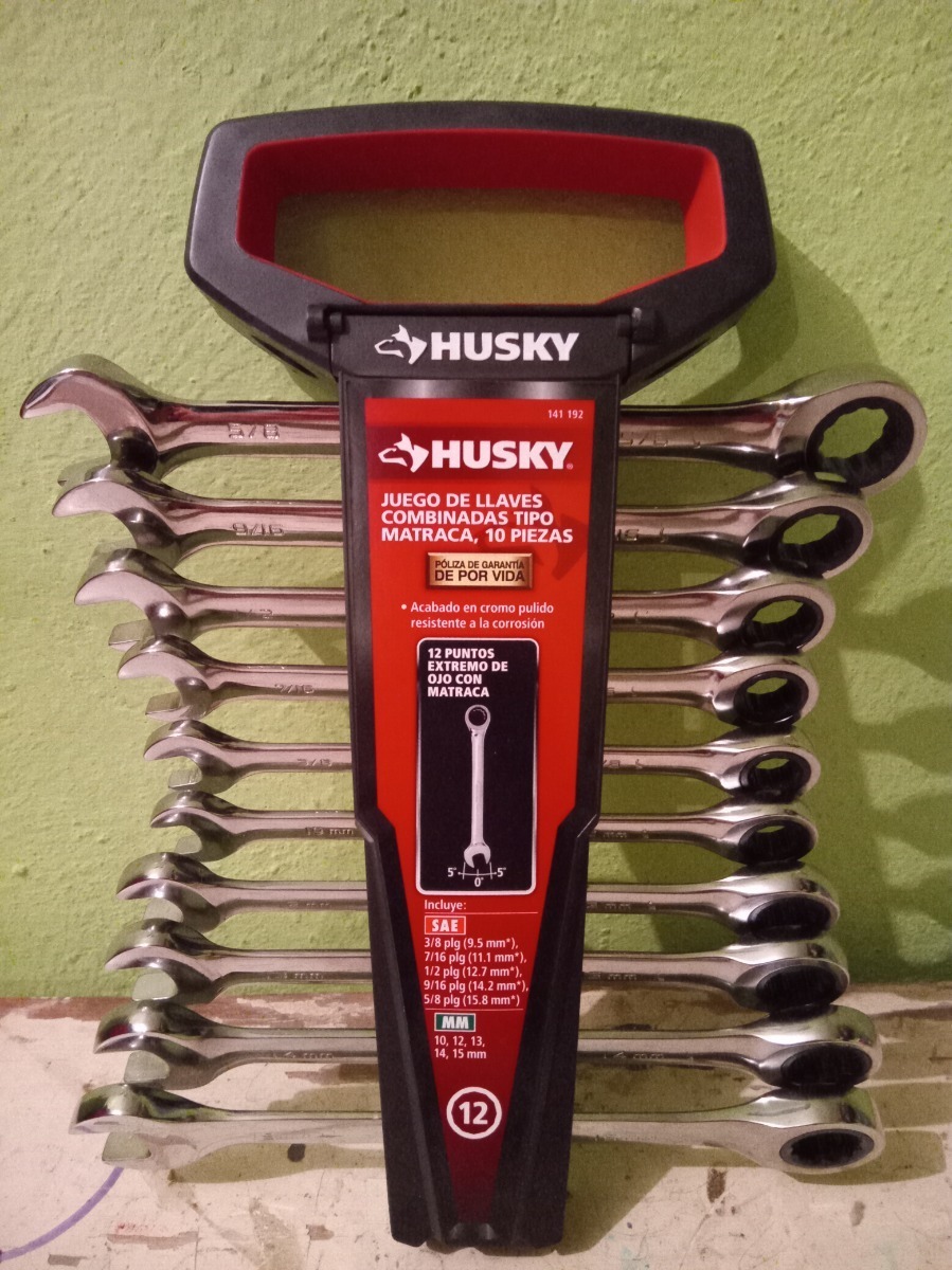 Foto 3 pulgar | Juego De 10 Llaves Combinadas Con Matraca Husky (mm/sae)