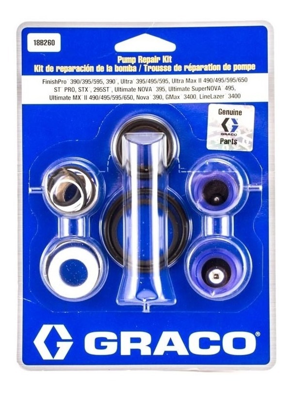 Juego De Empaques Completo Repair Kit De Bomba Graco 244194