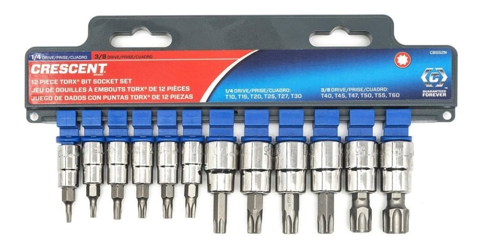 Kit De Dados Punta Torx 12 Piezas Cbss2n Crescent