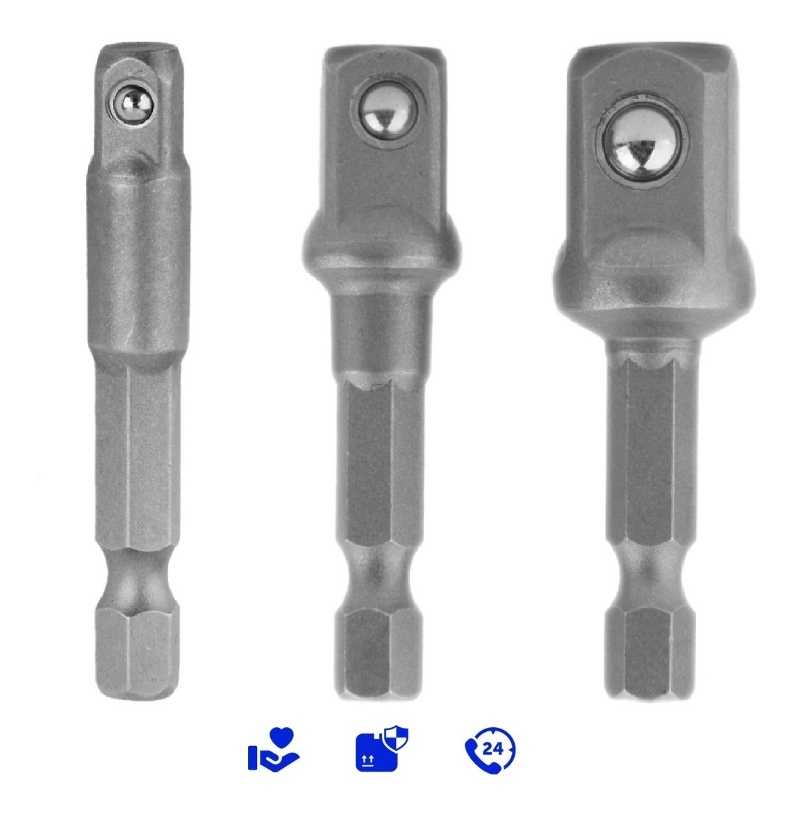 Juego 3 Adaptadores Para Taladro 2-3/4'' Nioval 5551